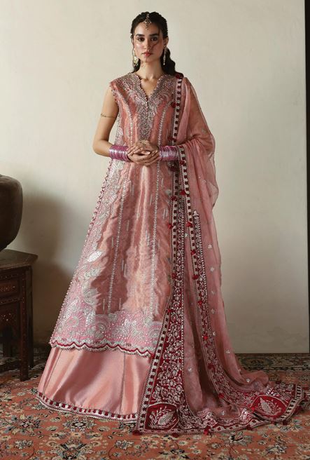 SHAHNAI AFROZEH ROSHAAN AFS-25-09 UNSTITCHED TISSUE ZARI DIGITAL PRINTED EMBROIDERED SUIT WITH NET ZARI EMBROIDERED DUPATTA