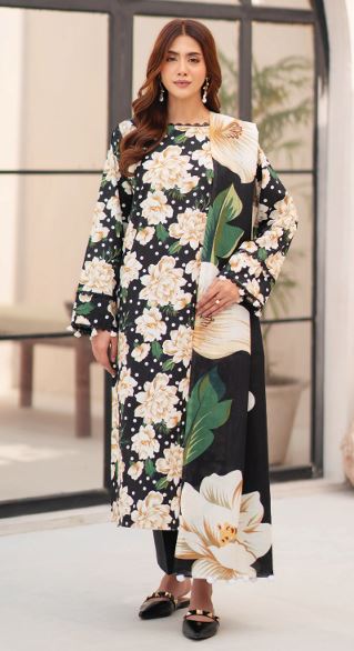 LA VIE HUMDUM 09 Premium Printed Khaddar Collection with Same Fabric Shawl