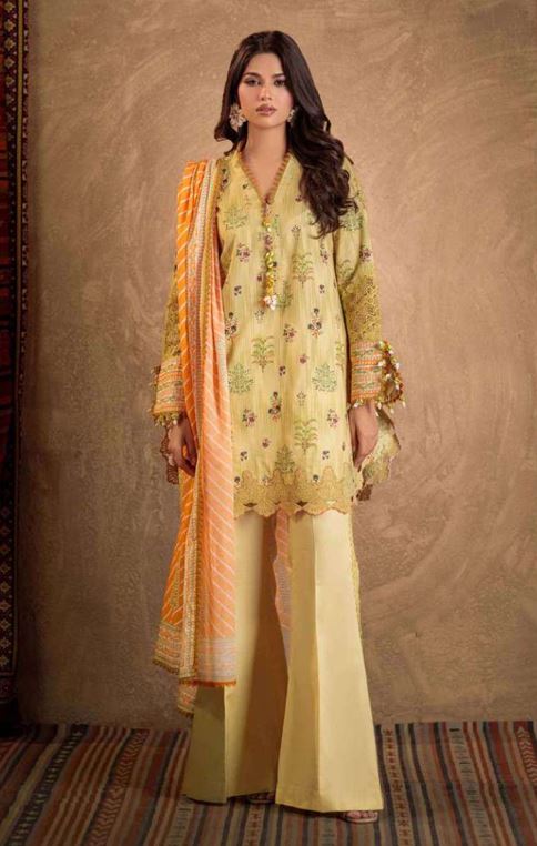SATRANGI MEHAK WSS25P3029 Print Lawn suit 3 piece