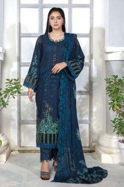 NOIR BIN RASHID ART-09 DIGITAL VISCOSE Embroidery Suit with Embroidery Dupatta