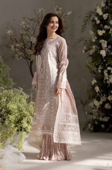 SOBIA NAZIR 09 A Luxury Lawn Embroidery Suit With Fancy Dupatta