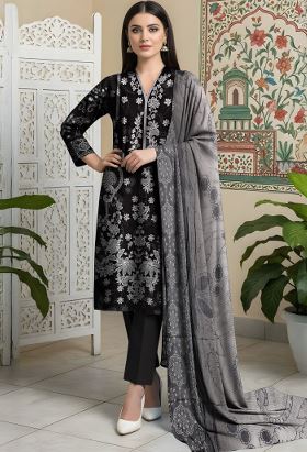 JHOOM AALAYA V/03 09 Viscose Embroidery Suit with Chiffon Dupatta
