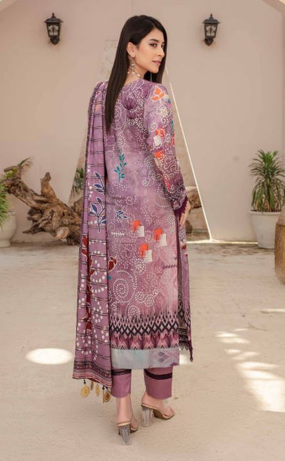 Pashmina print suit with fancy Pashmina print shawl