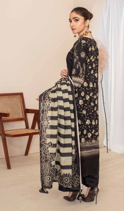 COLOR STORY ZM V/191 09 Digital Printed Check Lawn Shirt With Digital Diamond Dupatta
