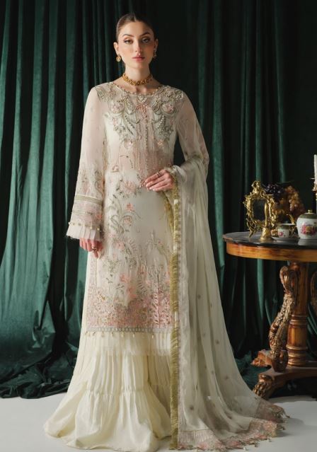 Luxury Chiffon embroidery suit with chiffon embroidery dupatta