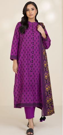 WUC25X30029 Digital Printed Cotton Suit 3pc