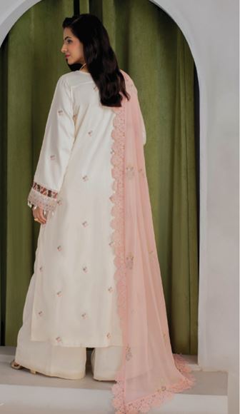ELLENA HUMDUM 09 Premium Embroidered Viscose Collection with Heavy Embroidered Chiffon Dupatta.