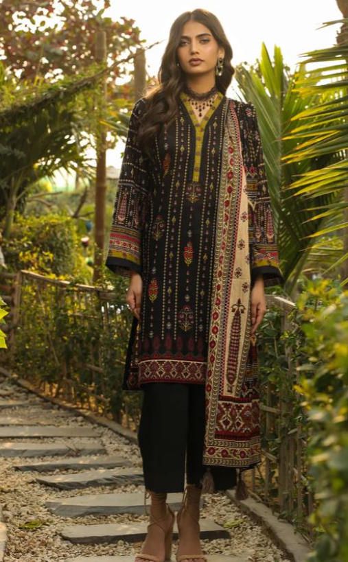 KOMAL PRINTS WITH PRINTED LAWN DUPATTA