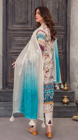 PRETTY ZM V/252 09 Lawn Embroidery Suit With Tarkashi Voil Dupatta