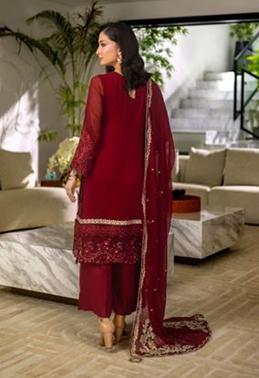 LUMINARA MANAHIL LAKHANI ROYALE 09 Unstitched Luxury Embroidered Chiffon Collection