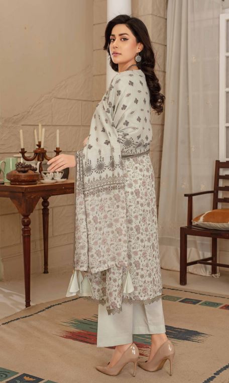 Pastels v/165 09 Print Slub Lawn Shirt Print Dupatta