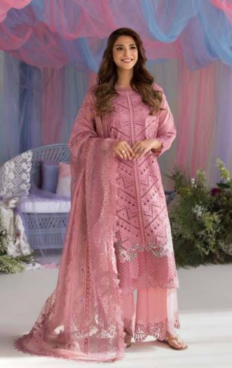 SOBIA NAZIR 10 A Luxury Lawn Embroidery Suit With Fancy Dupatta