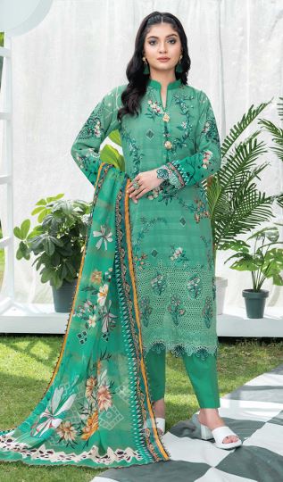 ROOP PALWASHA V/68 10 Lawn Embroidery Suit With Crinkle Dupatta