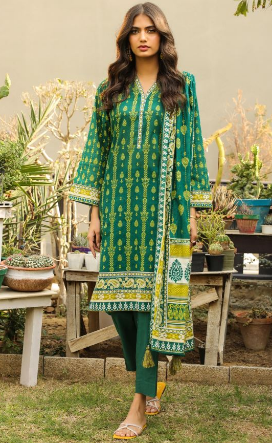 KOMAL PRINTS WITH PRINTED LAWN DUPATTA