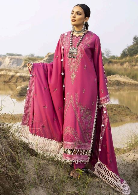 Luxury Pashmina Embroidery suit with Luxury Pashmina Embroidery Shawl