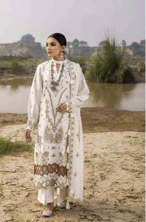 Luxury Pashmina Embroidery suit with Luxury Pashmina Embroidery Shawl