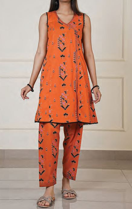 SAYA U07-24303-03A Print Lawn 2 piece suit