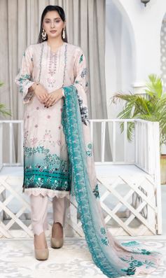 NOIR BIN RASHID ART-03 DIGITAL VISCOSE Embroidery Suit with Embroidery Dupatta