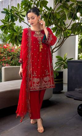 LUMINARA MANAHIL LAKHANI AMORE 01 Unstitched Luxury Embroidered Chiffon Collection