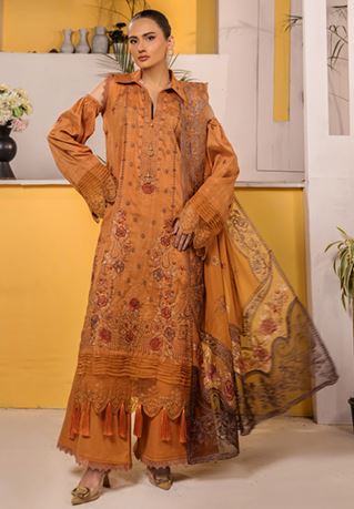 AALAYA PREMIUM V/04 06 Lawn Embroidery Suit With Fancy embroidery Dupatta