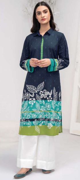 Printed Khaddar Shirt 1pc