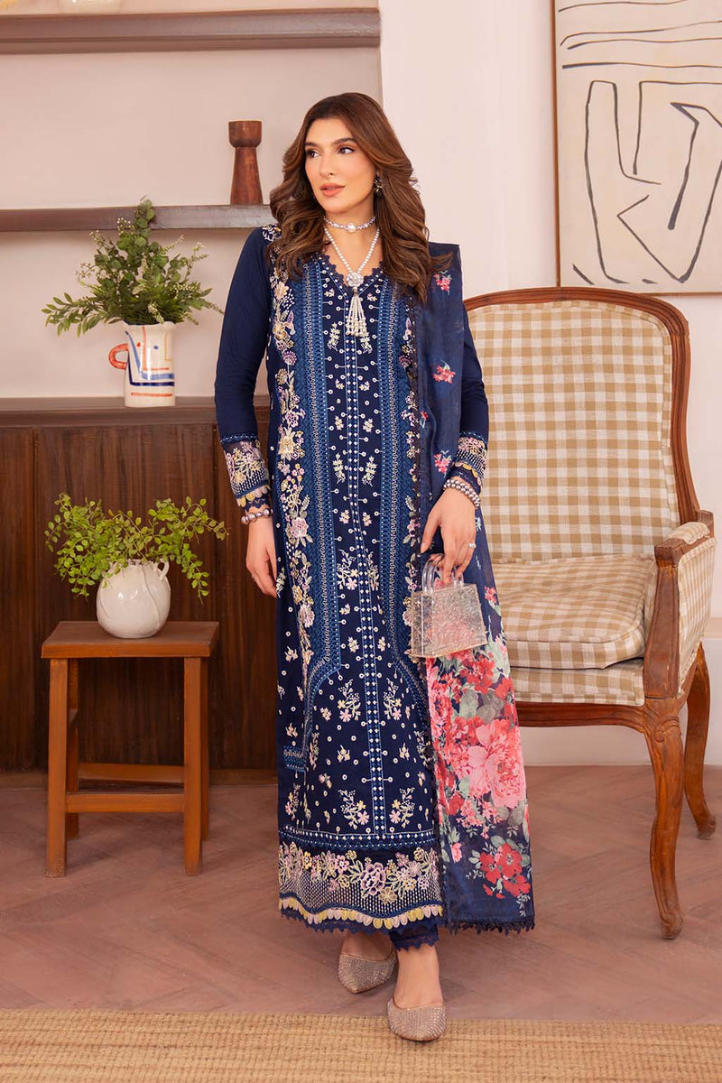 SYMPHONY 2 NEESHAY VESPER EMBROIDERED LAWN SUIT WITH PRINTED SILK DUPATTA