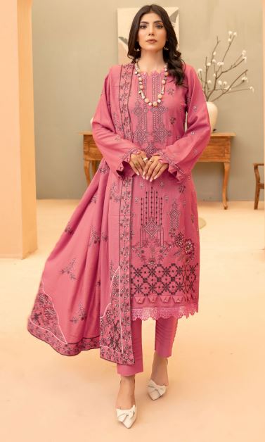 Heavy embroidery Pashmina suit with fancy patch Pashmina Embroidery Shawl