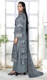 NOIR BIN RASHID ART- 10 DIGITAL VISCOSE Embroidery Suit with Embroidery Dupatta