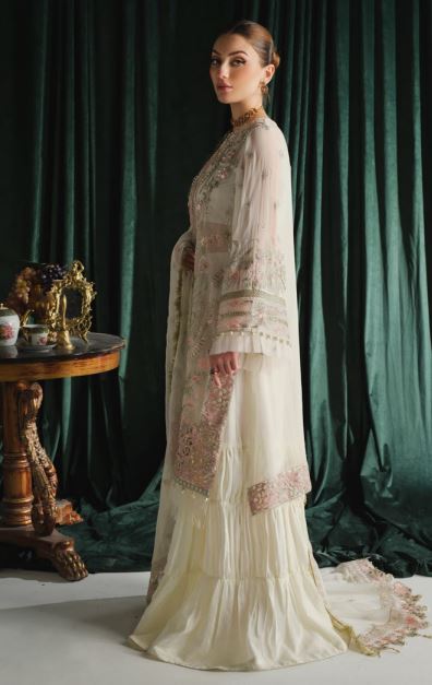 Luxury Chiffon embroidery suit with chiffon embroidery dupatta