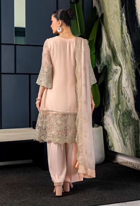 LUMINARA MANAHIL LAKHANI BLUSHE 10 Unstitched Luxury Embroidered Chiffon Collection