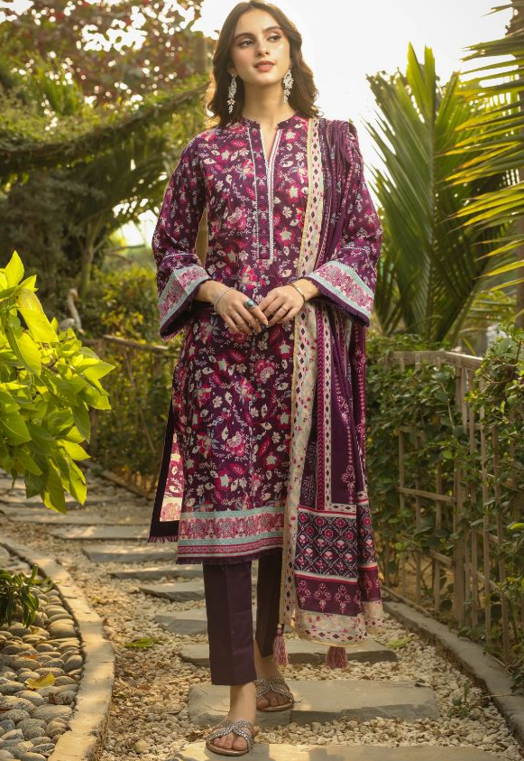 KOMAL PRINTS WITH PRINTED LAWN DUPATTA