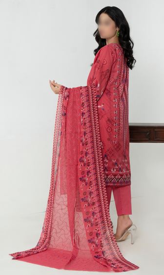 KOMAL FATIMAS V/1983 10 Lawn Embroidery Suit With Crinkle Dupatta