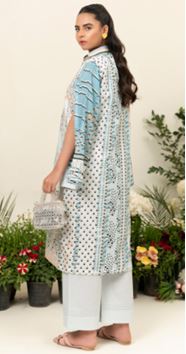 IRFAA SAFA NOOR SN 10 Lawn Embroidery Shirt With plain trouser