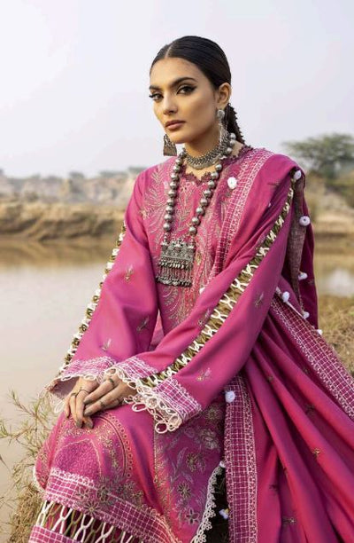 Luxury Pashmina Embroidery suit with Luxury Pashmina Embroidery Shawl