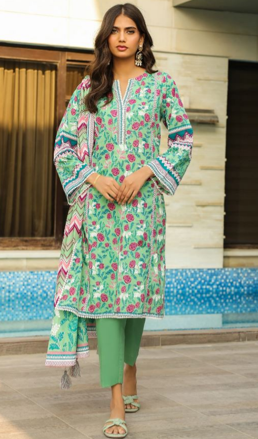 KOMAL PRINTS WITH PRINTED LAWN DUPATTA