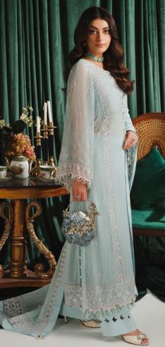 Luxury Chiffon embroidery suit with chiffon embroidery dupatta