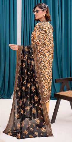 ZESH 06 Lawn Print suit 3 piece