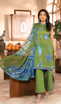 M BASIC V/2 06-A Luxury Lawn 3 piece suit