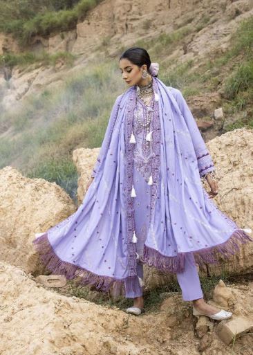 Luxury Pashmina Embroidery suit with Luxury Pashmina Embroidery Shawl