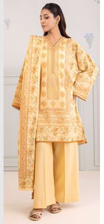 WUS25X30440 Digital Printed Lawn Suit 3pc