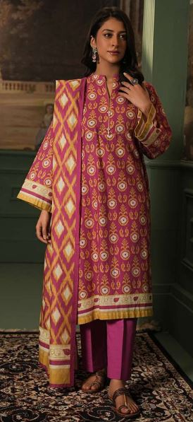 WUW24E30367 Digital Printed Khaddar Suit 3pc