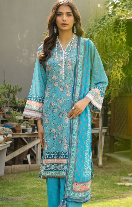 KOMAL PRINTS WITH PRINTED CHIFFON DUPATTA