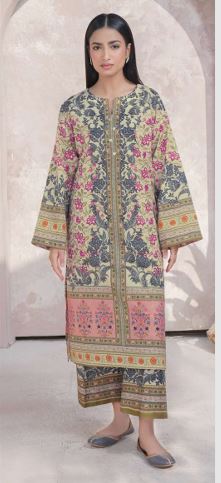 U4292 OFF WHITE Printed Lawn Suit 2pc