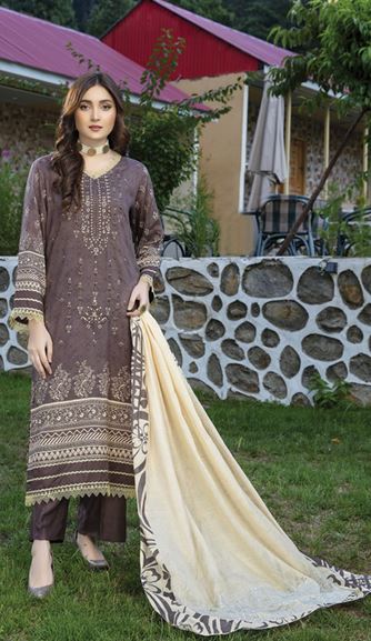 Viscose Embroidery Suit With Fancy Swarovski Dupatta