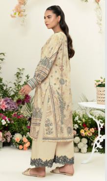 IRFAA SAFA NOOR SN 12 Lawn Embroidery Shirt With plain trouser