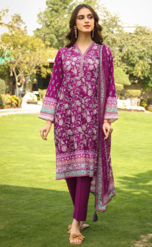 KOMAL PRINTS WITH PRINTED CHIFFON DUPATTA