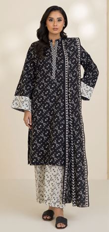 WUS25E30040 Digital Printed Cotton Suit 3pc