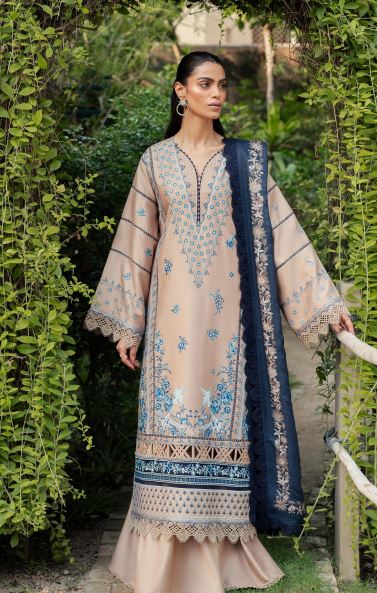 Bin Ilyas Diara Unstitched Embroidered Kotrai 3pc