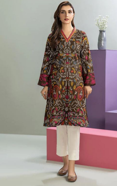 LIMELIGHT WINTER UNSTICHED KHADDAR PRINTED SHIRT