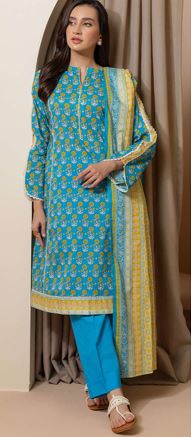 WUS25X30180 Digital Printed Lawn Suit 3PC